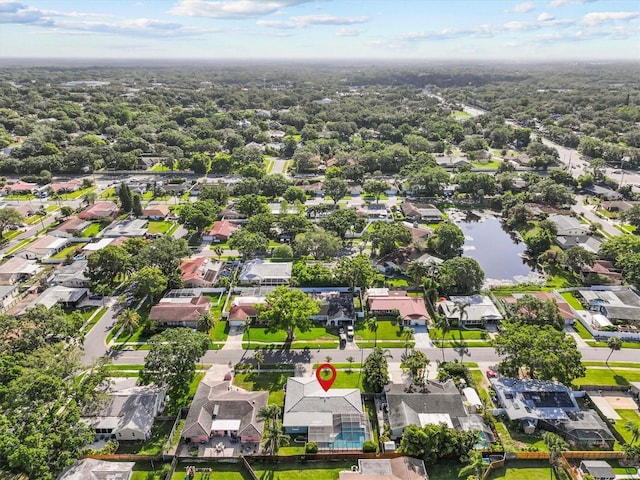 155 Patty Ann Blvd, Palm Harbor, FL 34683 - birds eye view of property featuring a water view and a residential view