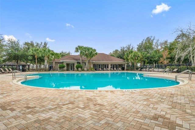 13619 Hunters Point St, Spring Hill, FL 34609 - pool featuring a patio and fence