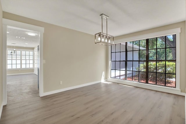 10423 Ashley Oaks Dr, Riverview, FL 33578 - unfurnished dining area with baseboards, wood finished floors, and a wealth of natural light