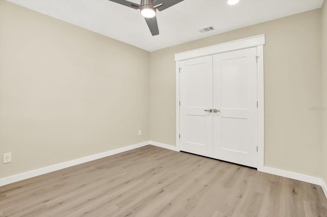 10423 Ashley Oaks Dr, Riverview, FL 33578 - unfurnished bedroom with recessed lighting, baseboards, wood finished floors, and a closet