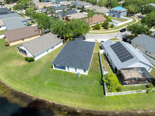 drone / aerial view featuring a residential view