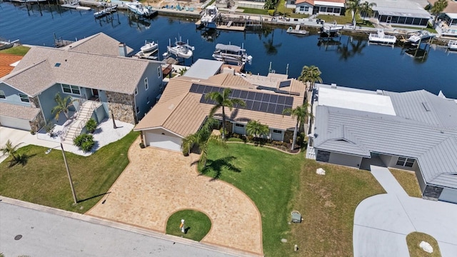 5033 Cabrilla Ct, New Port Richey, FL 34652 - aerial view of residential area with a large body of water