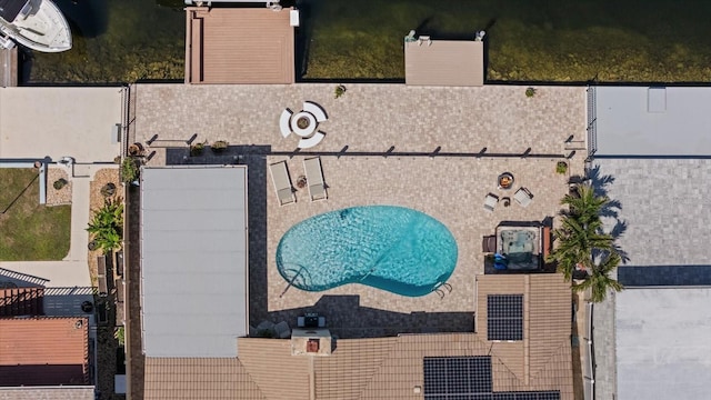 5033 Cabrilla Ct, New Port Richey, FL 34652 - bird's eye view of a pool