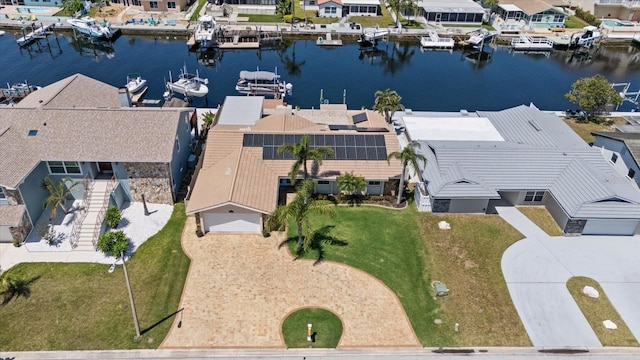 5033 Cabrilla Ct, New Port Richey, FL 34652 - aerial perspective of suburban area with a nearby body of water