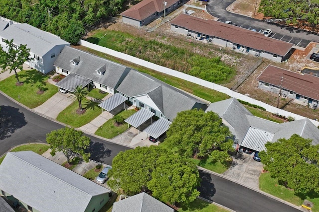 bird's eye view with a residential view