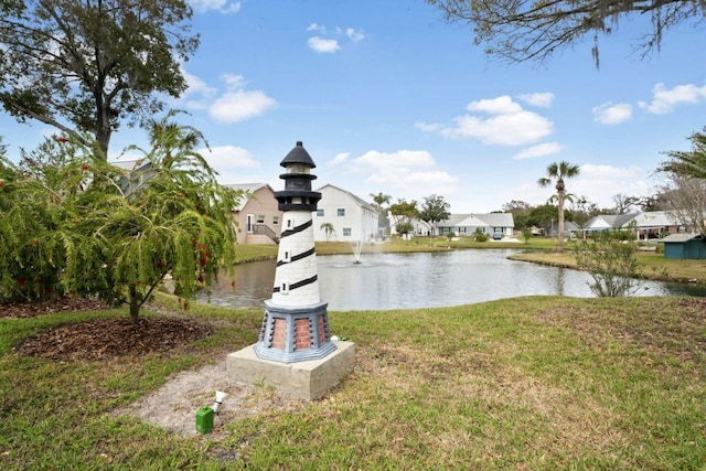 view of water feature featuring a residential view