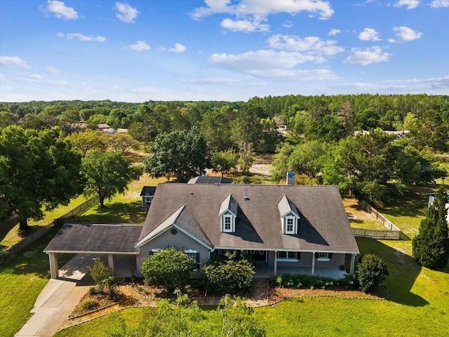 10318 Piper Dr, New Port Richey, FL 34654 - bird's eye view with a forest view