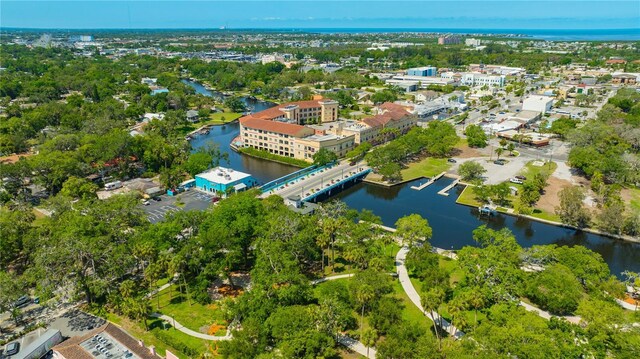 10531 Lakeview Dr, New Port Richey, FL 34654 - drone / aerial view of a large body of water and a tree filled landscape