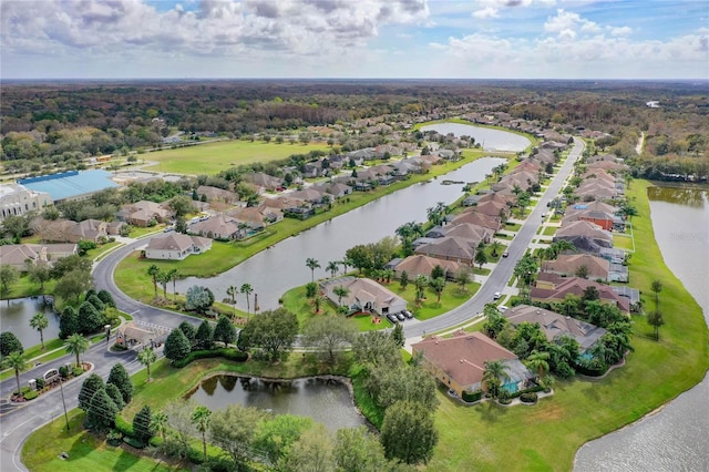 6109 Japonica Ct, New Port Richey, FL 34655 - bird's eye view with a residential view and a water view