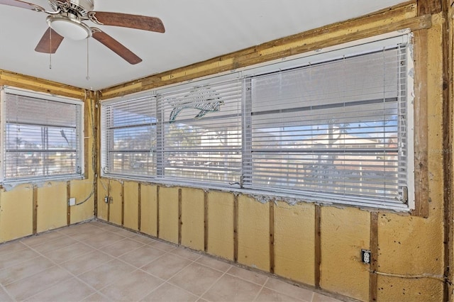 13815 Plumosa Ave, Hudson, FL 34667 - interior space featuring a healthy amount of sunlight, light tile patterned floors, and ceiling fan