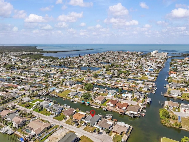 13815 Plumosa Ave, Hudson, FL 34667 - bird's eye view featuring a residential view and a water view