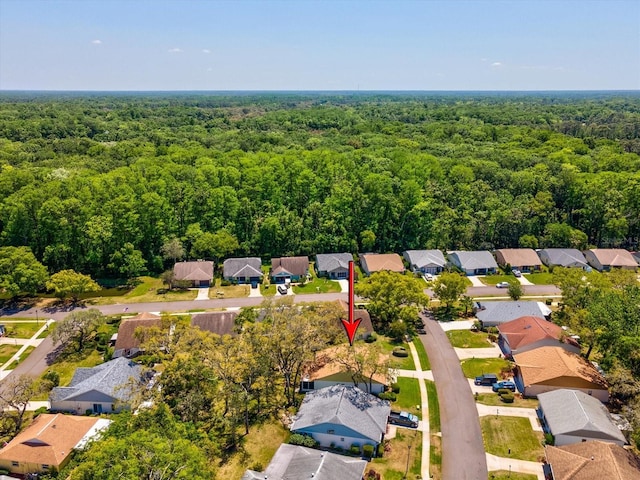 11536 Golden Rain Dr, New Port Richey, FL 34654 - aerial perspective of suburban area with a forest