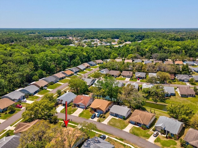 11536 Golden Rain Dr, New Port Richey, FL 34654 - aerial view of residential area featuring a forest