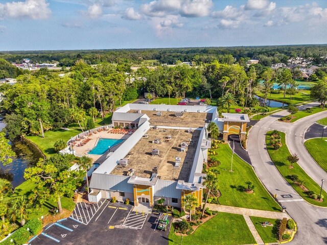 11536 Golden Rain Dr, New Port Richey, FL 34654 - drone / aerial view of a large body of water and a pool