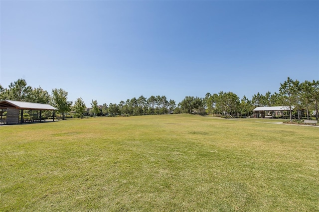 5070 Night Star Trl, Odessa, FL 33556 - view of grassy yard featuring a gazebo