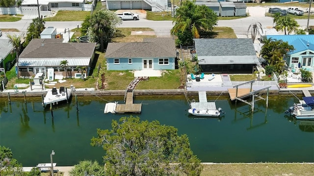 6432 Boatyard Dr, Hudson, FL 34667 - drone / aerial view featuring a residential view and a water view