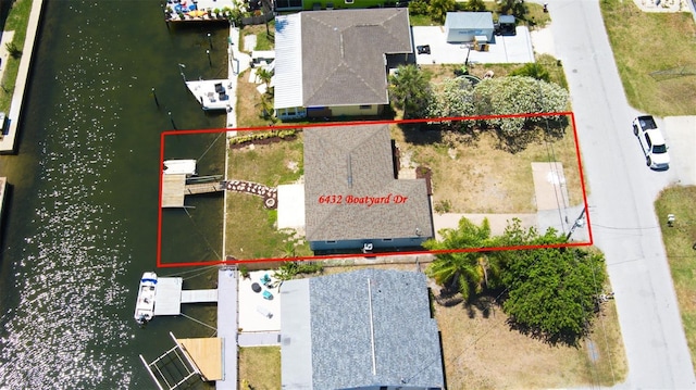 6432 Boatyard Dr, Hudson, FL 34667 - bird's eye view with a water view