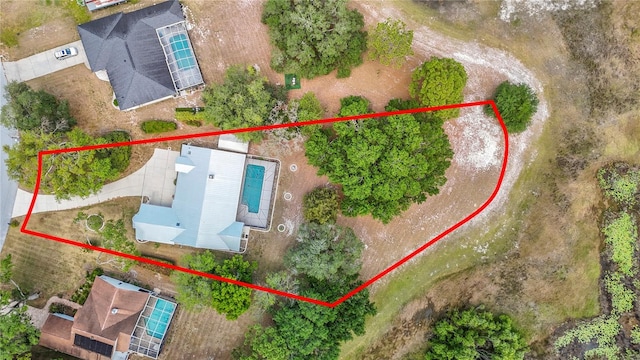 birds eye view of property