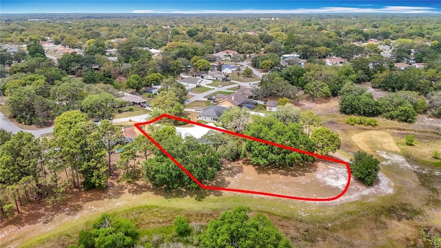 birds eye view of property featuring a residential view