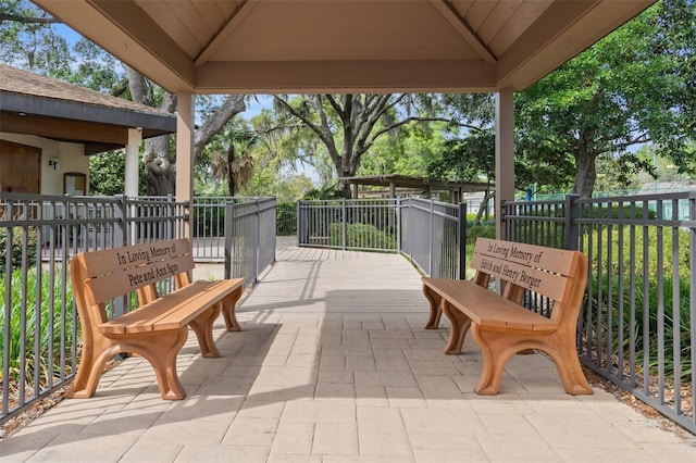 6095 W Douneray Loop, Crystal River, FL 34429 - view of patio / terrace with fence