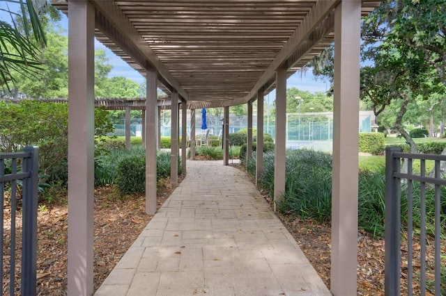6095 W Douneray Loop, Crystal River, FL 34429 - view of patio featuring a pergola and fence