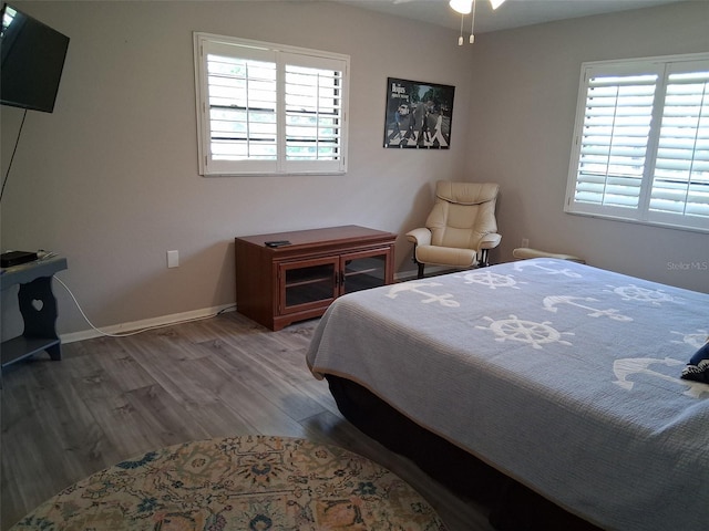 7508 Cypress Knee Dr, Hudson, FL 34667 - bedroom with multiple windows, wood finished floors, and baseboards