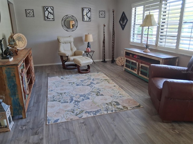 7508 Cypress Knee Dr, Hudson, FL 34667 - sitting room featuring wood finished floors
