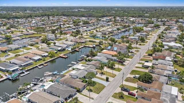 5106 Blue Heron Dr, New Port Richey, FL 34652 - aerial view with a water view and a residential view