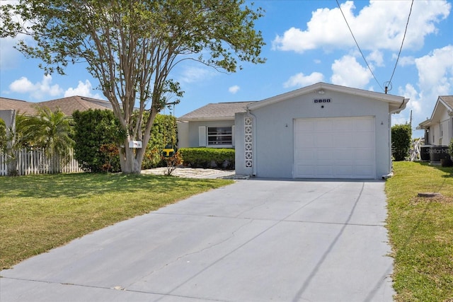 5106 Blue Heron Dr, New Port Richey, FL 34652 - single story home with a garage, stucco siding, driveway, and a front yard