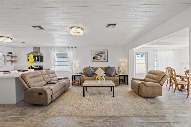 5106 Blue Heron Dr, New Port Richey, FL 34652 - living room with visible vents