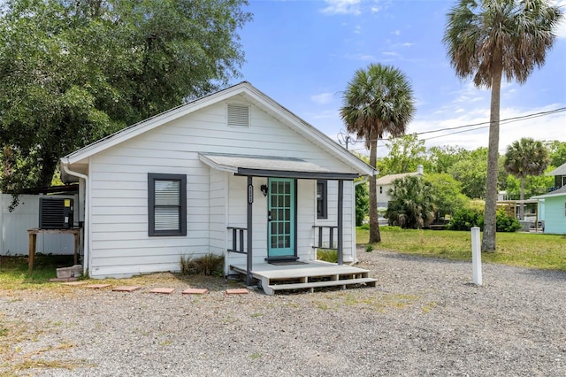 view of back of property