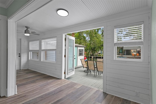 view of sunroom / solarium