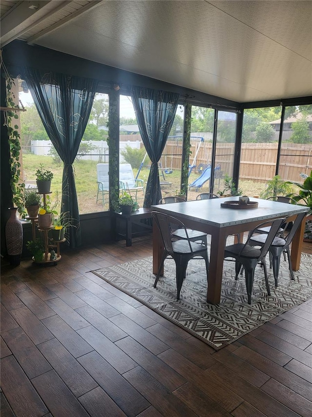 13111 Sheridan Dr, Hudson, FL 34667 - sunroom with hardwood / wood-style floors