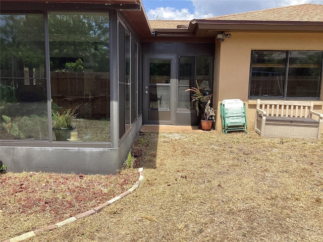 13111 Sheridan Dr, Hudson, FL 34667 - view of yard featuring a sunroom