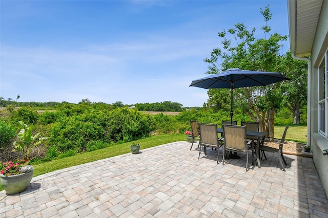 view of patio / terrace with outdoor dining area