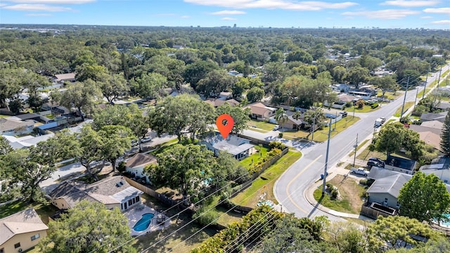 drone / aerial view featuring a residential view