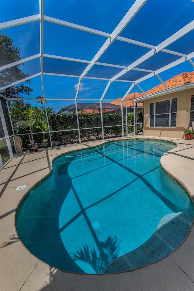 1033 Tuscany Dr, Trinity, FL 34655 - pool featuring a lanai and a patio