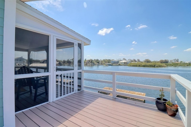 6622 Seaview Blvd, Hudson, FL 34667 - deck with a water view