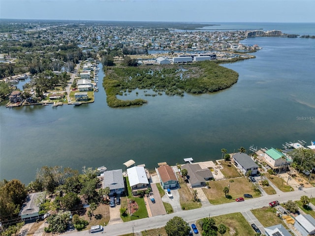 6622 Seaview Blvd, Hudson, FL 34667 - aerial perspective of suburban area featuring a nearby body of water