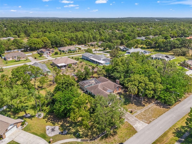 13469 Pia Ct, Spring Hill, FL 34609 - bird's eye view featuring a residential view and a wooded view