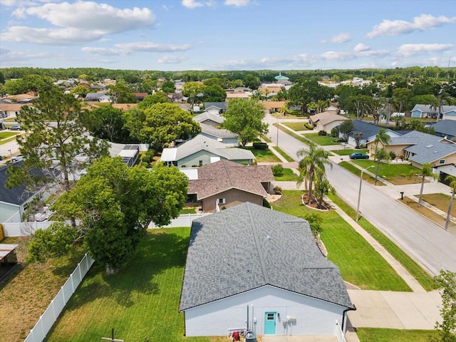 aerial view featuring a residential view