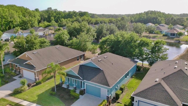 drone / aerial view featuring a residential view