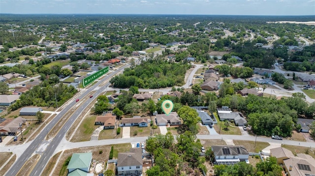 bird's eye view featuring a residential view