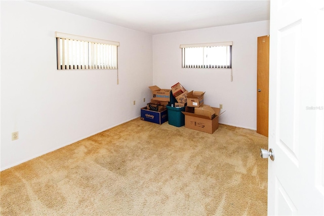 empty room featuring carpet flooring