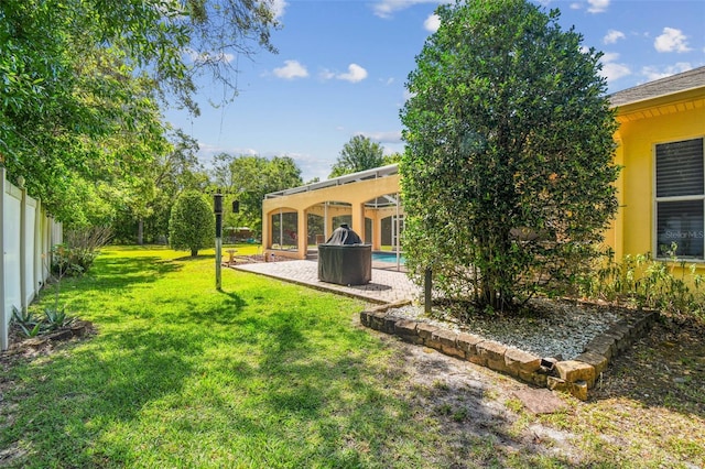 18502 Winding Oaks Blvd, Hudson, FL 34667 - view of yard with an outdoor pool and a patio area