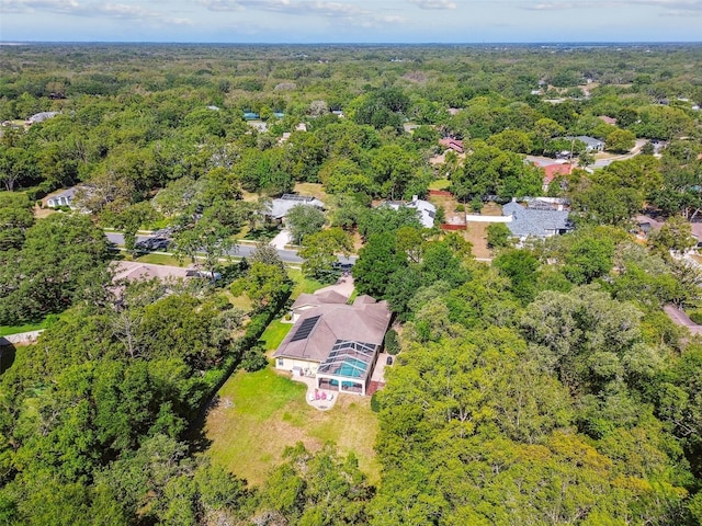 18502 Winding Oaks Blvd, Hudson, FL 34667 - birds eye view of property featuring a forest view