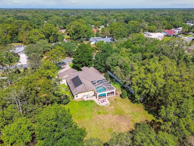 18502 Winding Oaks Blvd, Hudson, FL 34667 - bird's eye view featuring a forest view