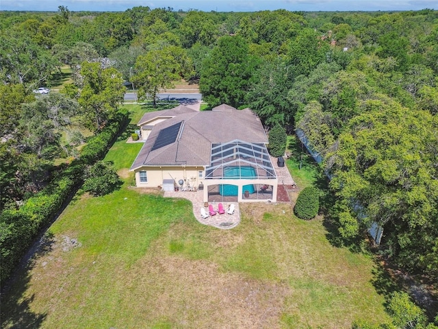 18502 Winding Oaks Blvd, Hudson, FL 34667 - birds eye view of property featuring a view of trees