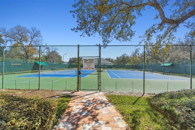 18502 Winding Oaks Blvd, Hudson, FL 34667 - view of sport court featuring fence