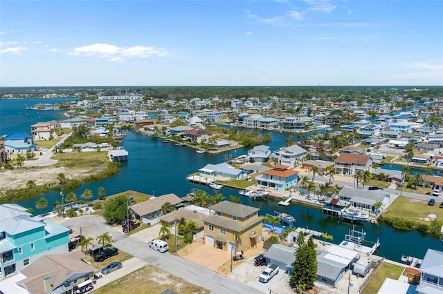 13810 Celida Ave, Hudson, FL 34667 - bird's eye view with a water view and a residential view